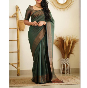Soft Litchi Silk Saree With Jacquard Work 