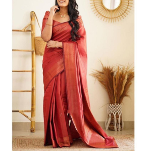 Soft Litchi Silk Saree With Jacquard Work 