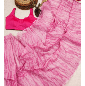 Soft Organza Silk Saree With Blouse