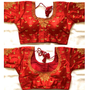 Women's Phantom Silk Blouse With Embroidery Work 
