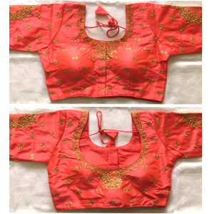 Women's Phantom Silk Blouse With Embroidery Work 