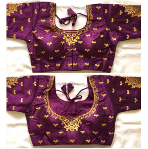 Women's Phantom Silk Blouse With Embroidery Work Women's Phantom Silk Blouse With Embroidery Work