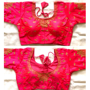 Women's Phantom Silk Blouse With Embroidery Work 