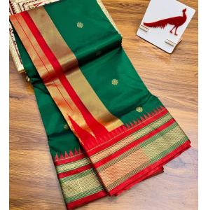 Semi Irkal Paithani Tana Silk Saree