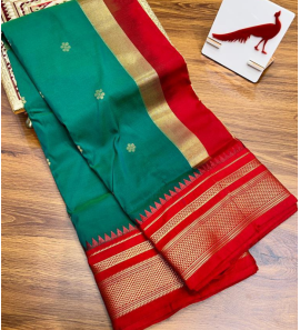 Semi Irkal Paithani Tana Silk Saree