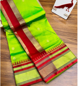 Semi Irkal Paithani Tana Silk Saree
