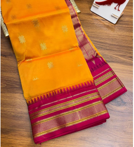 Semi Irkal Paithani Tana Silk Saree
