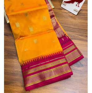 Semi Irkal Paithani Tana Silk Saree