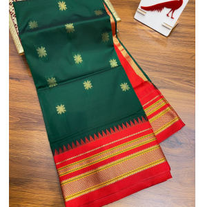 Semi Irkal Paithani Tana Silk Saree