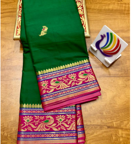 Paithani Cotton Silk Saree With Running Blouse