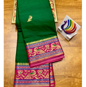 Paithani Cotton Silk Saree With Running Blouse