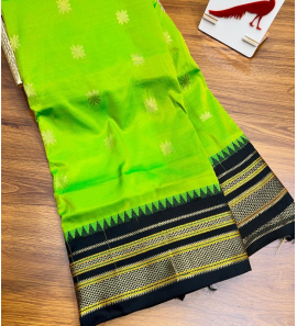 Semi Irkal Paithani Tana Silk Saree