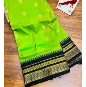 Semi Irkal Paithani Tana Silk Saree
