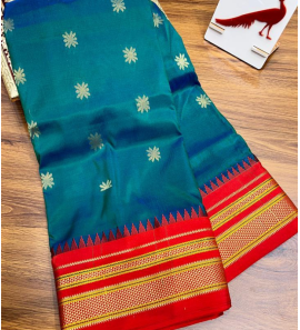 Semi Irkal Paithani Tana Silk Saree
