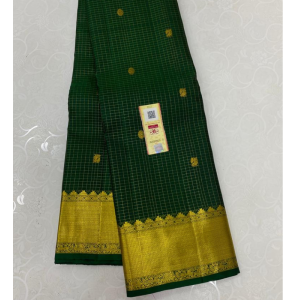 Pure Kanchipuram Handloom Korvai Silk Saree