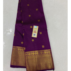 Pure Kanchipuram Handloom Korvai Silk Saree