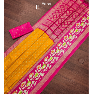 Stunning Dola Silk Saree With Unstitched Blouse 