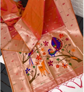 Pure Soft Kanchivram Paithani Silk Saree