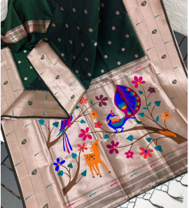 Pure Soft Kanchivram Paithani Silk Saree