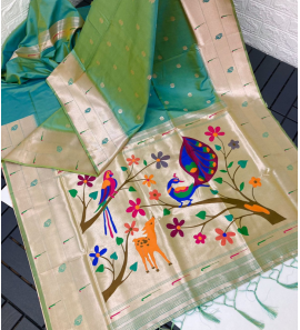 Pure Soft Kanchivram Paithani Silk Saree