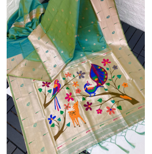 Pure Soft Kanchivram Paithani Silk Saree