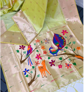 Pure Soft Kanchivram Paithani Silk Saree