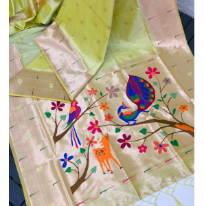 Pure Soft Kanchivram Paithani Silk Saree