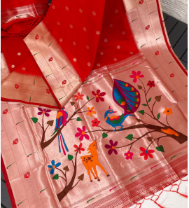 Pure Soft Kanchivram Paithani Silk Saree