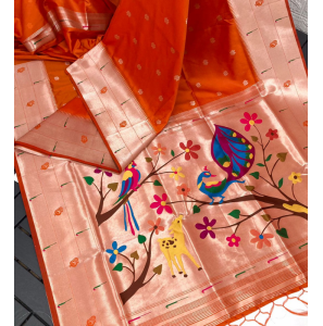 Pure Soft Kanchivram Paithani Silk Saree