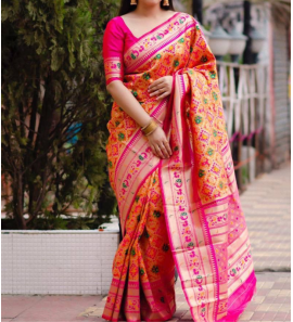 Soft Silk Saree With Zari Woven Design