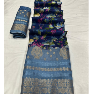 Beautiful Dola Silk Saree With Jacqurad Border