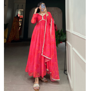 Fancy Georgette Alia Style Gown