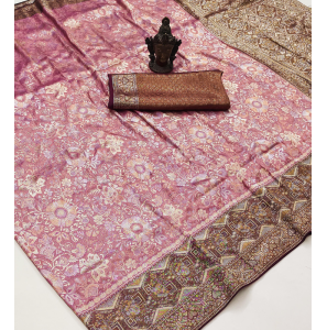 Kanjeevaram Soft Silk Sarees With Jacquard Work