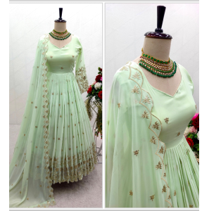 New Designer Gown With Dupatta Set