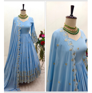 New Designer Gown With Dupatta Set
