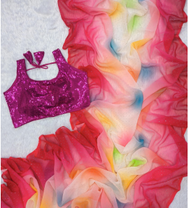 Soft Georgette Saree With Digital Print 