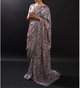 New Exclusive Designer Sequence Georgette Saree 
