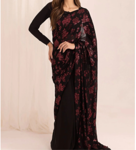 New Heavy Georgette Sequence Work Saree