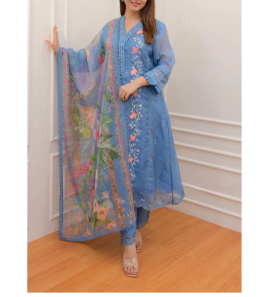 New Anarkali Gown With Digital Print