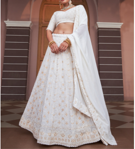 Simple Elegant Lehenga-Choli With Dupatta