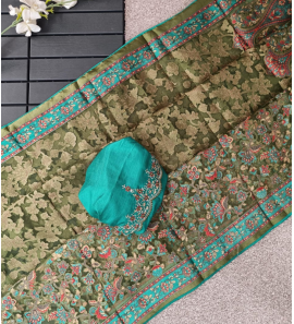New Design Brasso Saree With Blouse