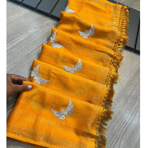Beautiful Pure Chiffon Saree With Blouse