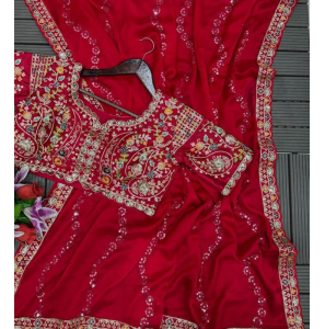 Beautiful Rangoli Silk Saree With Blouse