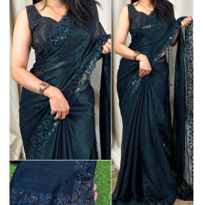 Fancy Chiffon Saree Party Wear With Blouse