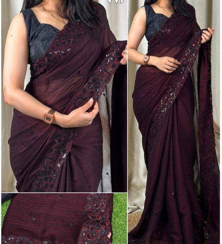 Party wear light weight sarees best sale