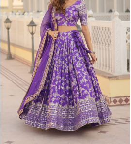Pure Viscos Lehenga Choli With Dupatta Set 