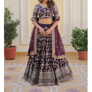 Pure Viscos Lehenga Choli With Dupatta Set With Dupatta
