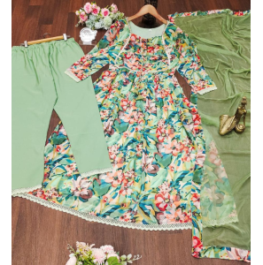 Elegant Printing Anarkali Gown Elegant Printing Anarkali Gown