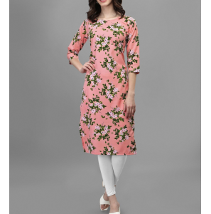 Beautiful Creap Kurti In Peach Colour