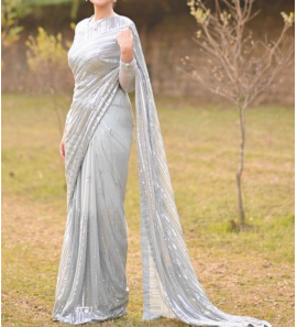 Soft Georgette Saree With Blouse